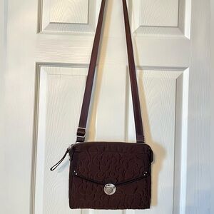 Vera Bradley Elegant Brown Shoulder Bag